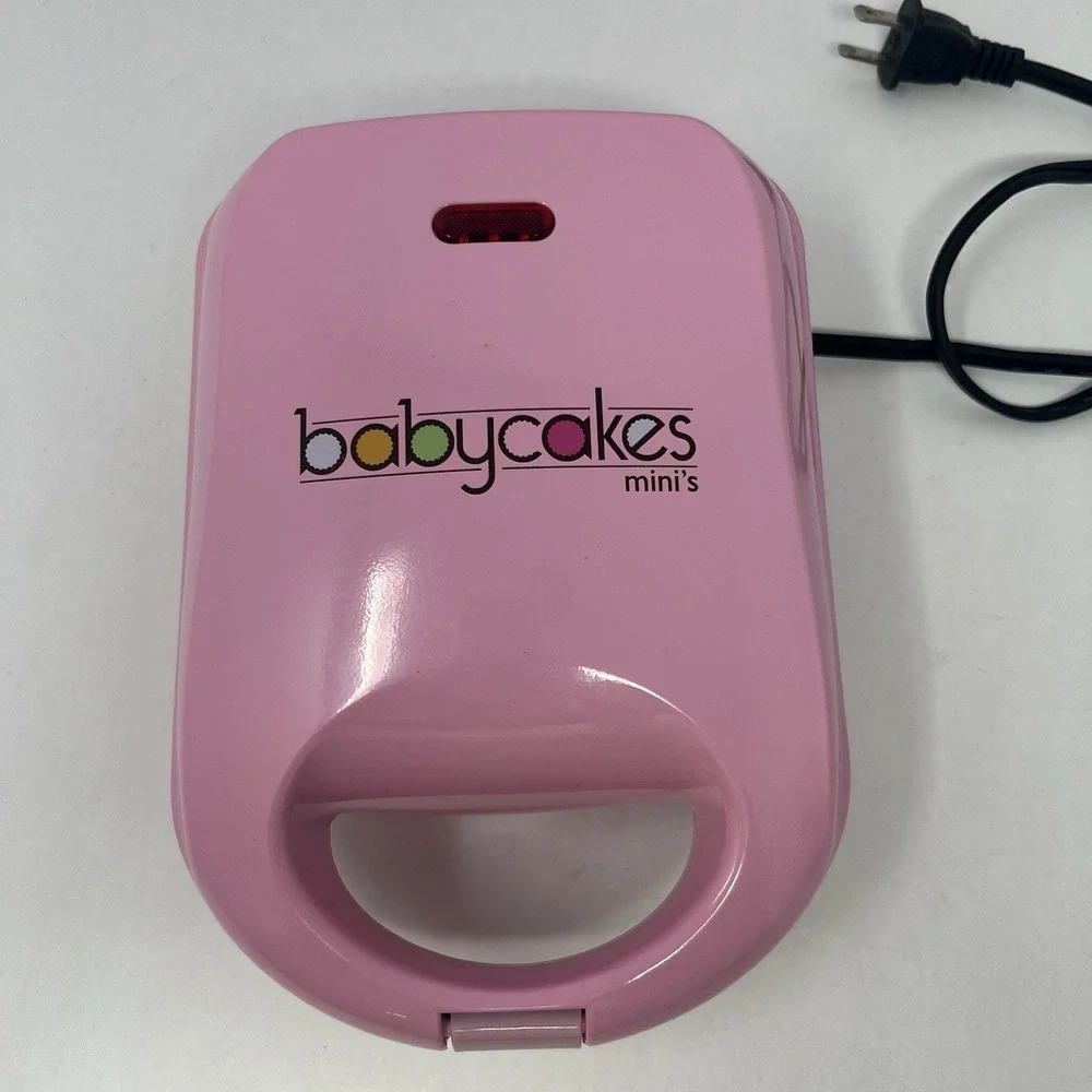 Babycakes Minis 4 Mini Cupcake Maker Nonstick Coated Baking Plate - Tested Works